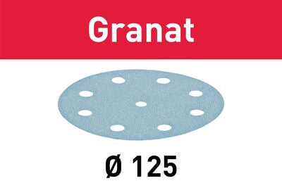 Abrasive sheet Granat STF D125/8 P60 GR/50